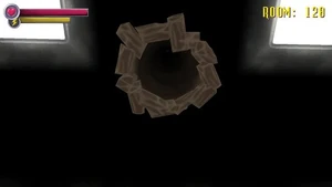 Specimen 3's hole.