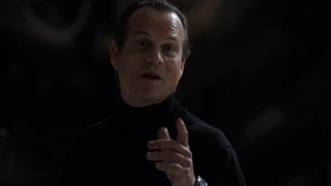 Garrett mocking Fury and Coulson, while showing his true narcissistic self.