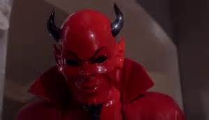 The Red Devil after he attacked Melanie Dorkus