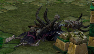 Guldan's skeleton in Warcraft III Reforged.