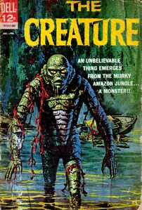 Gill-man in a semi-adaptation of the first movie simply called The Creature, made by Dell.