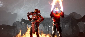 New Era and Kameo Sektor's victory pose.