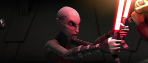 Furthermore, Ventress remained unsympathetic to Opress's lack of success, refusing to let his weakness be her downfall.