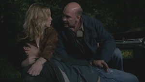 Azazel possessing Samuel as he makes a deal with Mary.