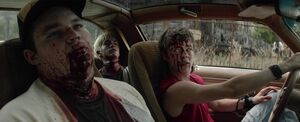 Belch and Victor "Vic" Criss's corpses after being killed by Henry Bowers in a deleted scene of the 2017 film.