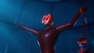 Scarlet Moth ordering his army to come to him.