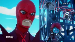 Scarlet Moth enraged after Ladybug and Cat Noir survive his trap.