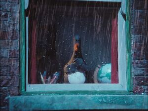 In Wallace And Gromit: A Close Shave (1995) writing is seen on gromits cell  reading FEATHERS WAS 'ERE, in reference to Feathers McGraw, the villain  of The Wrong Trousers : r/MovieDetails