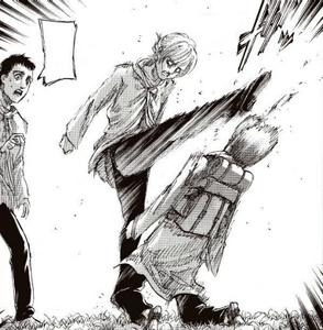 Annie kicks Reiner