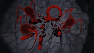 The Dark Lord being rebuilt by his ViraBots.