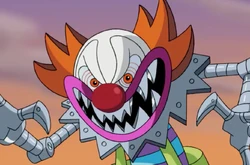 The Clown grinning evilly