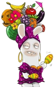100% Julie's original concept art for Rayman Raving Rabbids 2