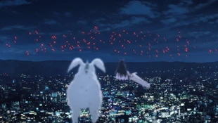 Tohka and Yoshino shocked to see the number of Bandersnatch deployed in battle.