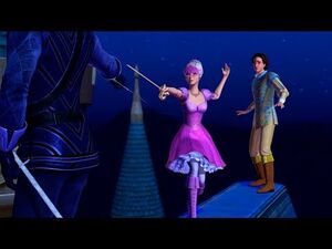 Barbie and The Three Musketeers - Corinne defeats Philippe and protect Prince Louis.