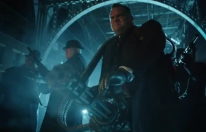 Butch attacks the Indian Hill truck.