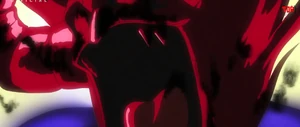 Jackal can only scream in pain as he's consumed by the Ultra Brother's beam.