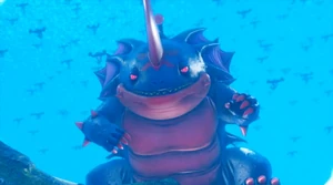 Alizarin's evil grin.