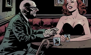 Al Kamp luring a model.