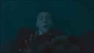 Oswald after being shot into the river by Edward