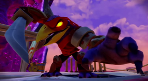 Tae Kwon Crow challenges The Skylander