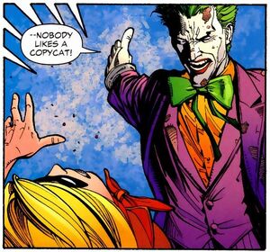 Kid Karnevil gets slapped by the Joker