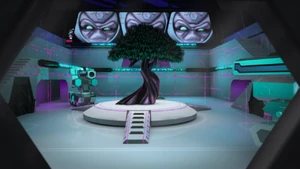 Kraang Prime about to witness an experiment on the stabilized mutagen.
