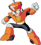 Top Man's artwork of Mega Man 3
