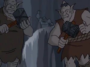 Mogorb and Thog with 2 giants