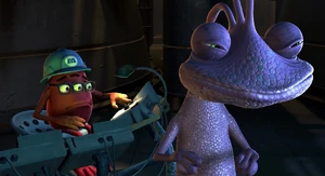 Randall preparing to test the Scream Extractor on Boo.