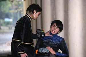 Alain with a defeated Makoto Fukami.