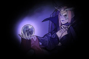 Nuibaba spying on Alm.