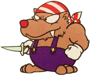 Gau Gau, the knife-throwing pirate.