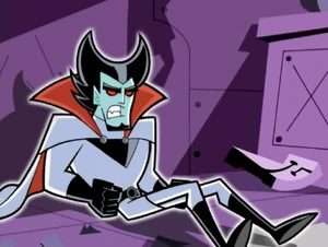 Behemoth uses his tail to knock Vlad back into his lab.