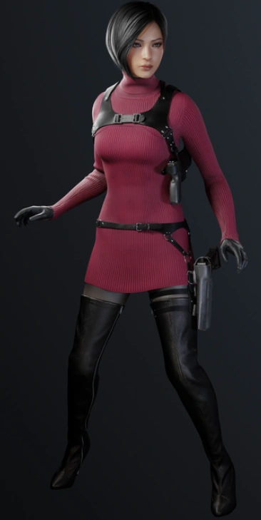 Ada Wong from Resident Evil 4, both original and remake versions. :  r/mendrawingwomen