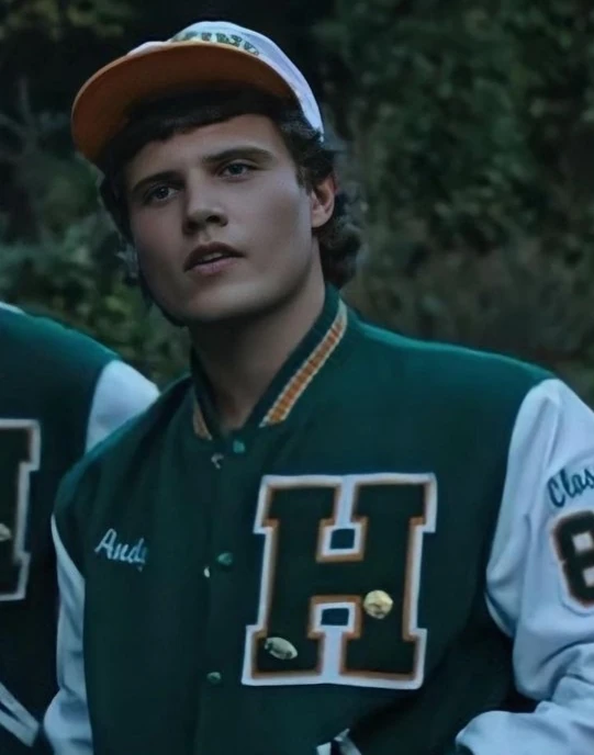 Stranger Things S4 Green BaseBall Varsity Jacket