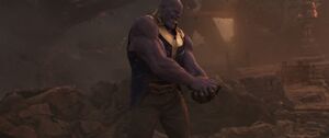 Thanos rips the clamp off.