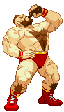 Zangief drinking vodka.