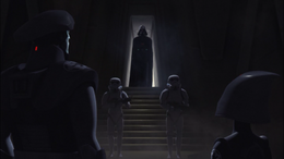Vader informs the Inquisitors that the Emperor would be most pleased by their discovery.