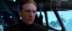 Hux watches the Resistance fighters attack Starkiller Base