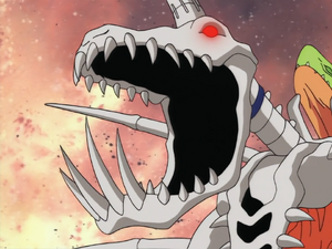 SkullGreymon roaring