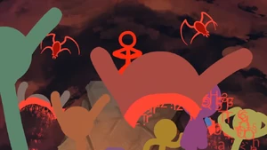 The Dark Lord in the Chosen One's imagination, as the latter starts having thoughts about the ViraBot.