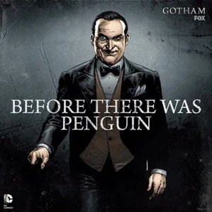 Concept art of an older Oswald Cobblepot.