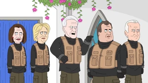 Bill Clinton as a member of the International Society of Insulted Selebrities.