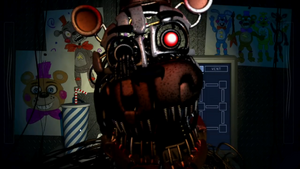 Molten Freddy in the office.