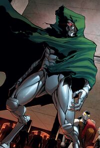 Doctor Doom in the Marvel Ultimate version of comics.