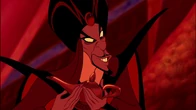 Jafar attempting to use his third and final wish to make Jasmine fall in love with him, though he is unaware that Genie can't use his powers to make people fall in love.