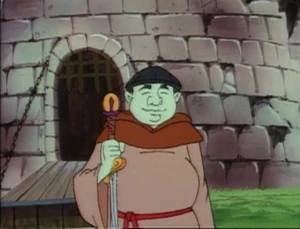 Astos in Captain N in his friar disguise.