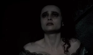 Mrs. Lovett feels guilt for having to kill Toby.