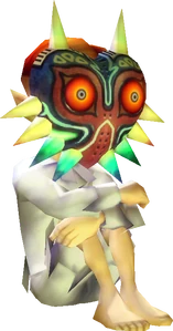The updated model for Majora as the Moon Child.