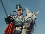 Megiddo on his white horse.